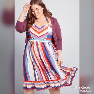 ModCloth “Frequent Piquant” Midi Dress